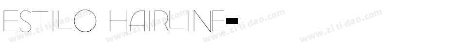 Estilo Hairline字体转换